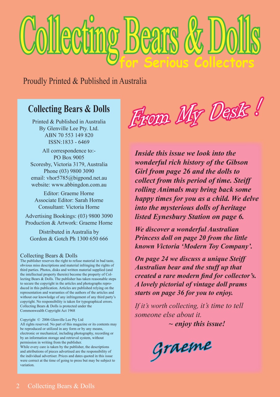 Collecting Bears And Dolls Preview Pages