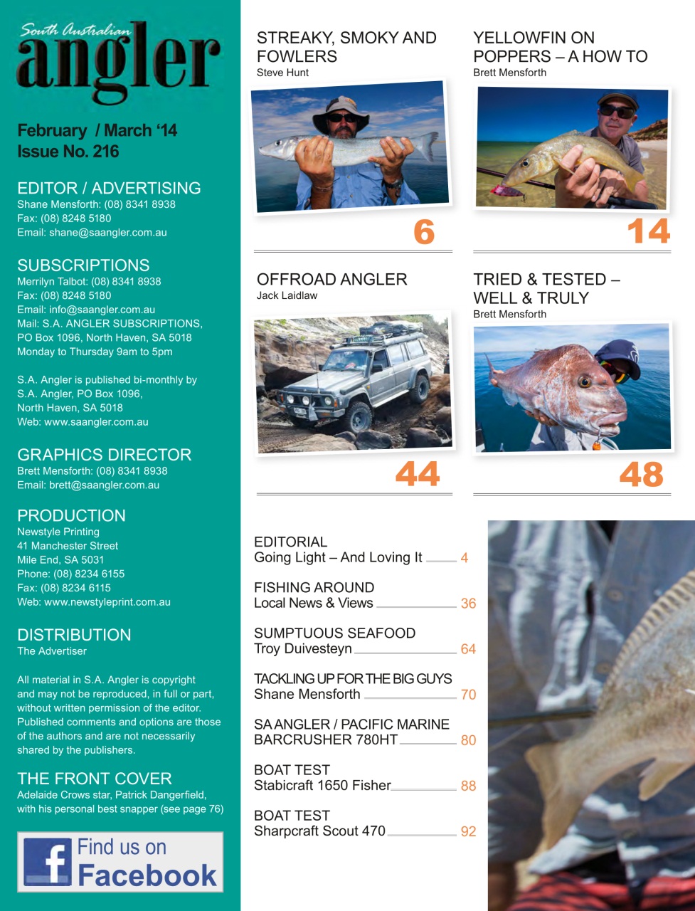 South Australian Angler Preview Pages
