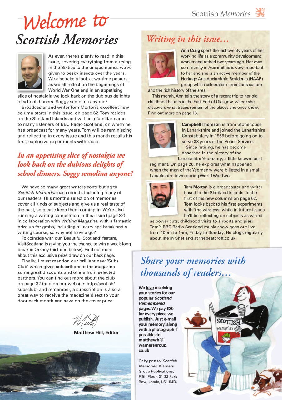 Scottish Memories Preview Pages