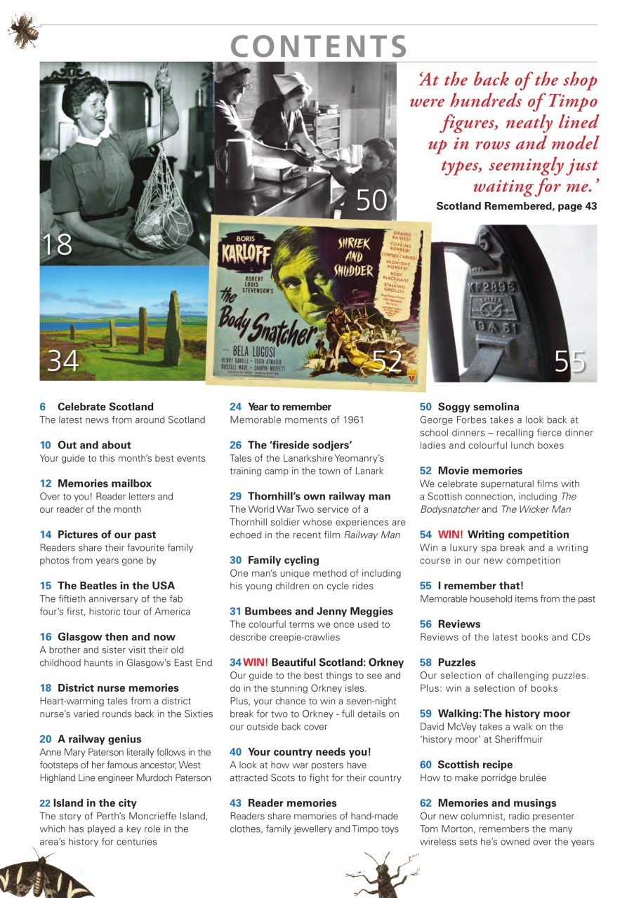 Scottish Memories Preview Pages