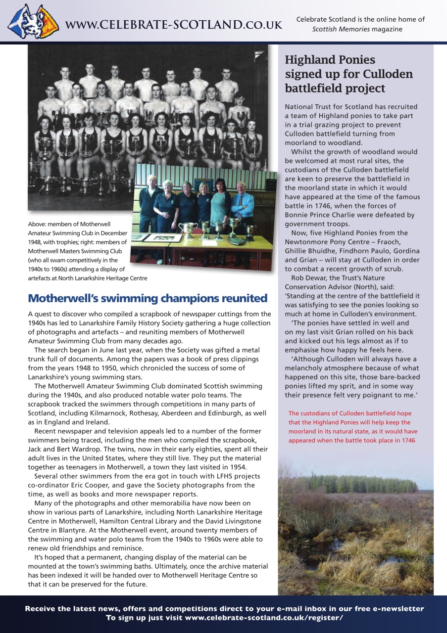 Scottish Memories Preview Pages