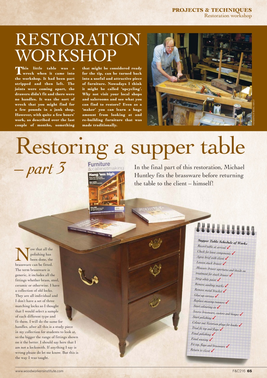 Furniture & Cabinetmaking Preview Pages