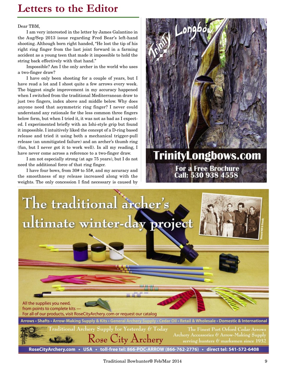 Traditional Bowhunter Magazine Preview Pages