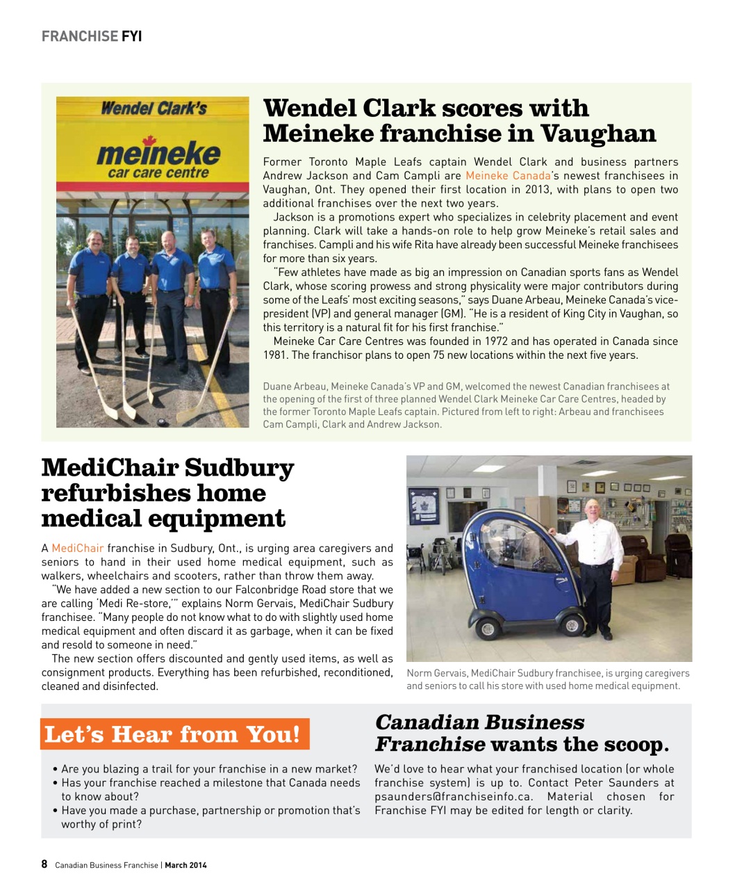 Canadian Business Franchise Preview Pages