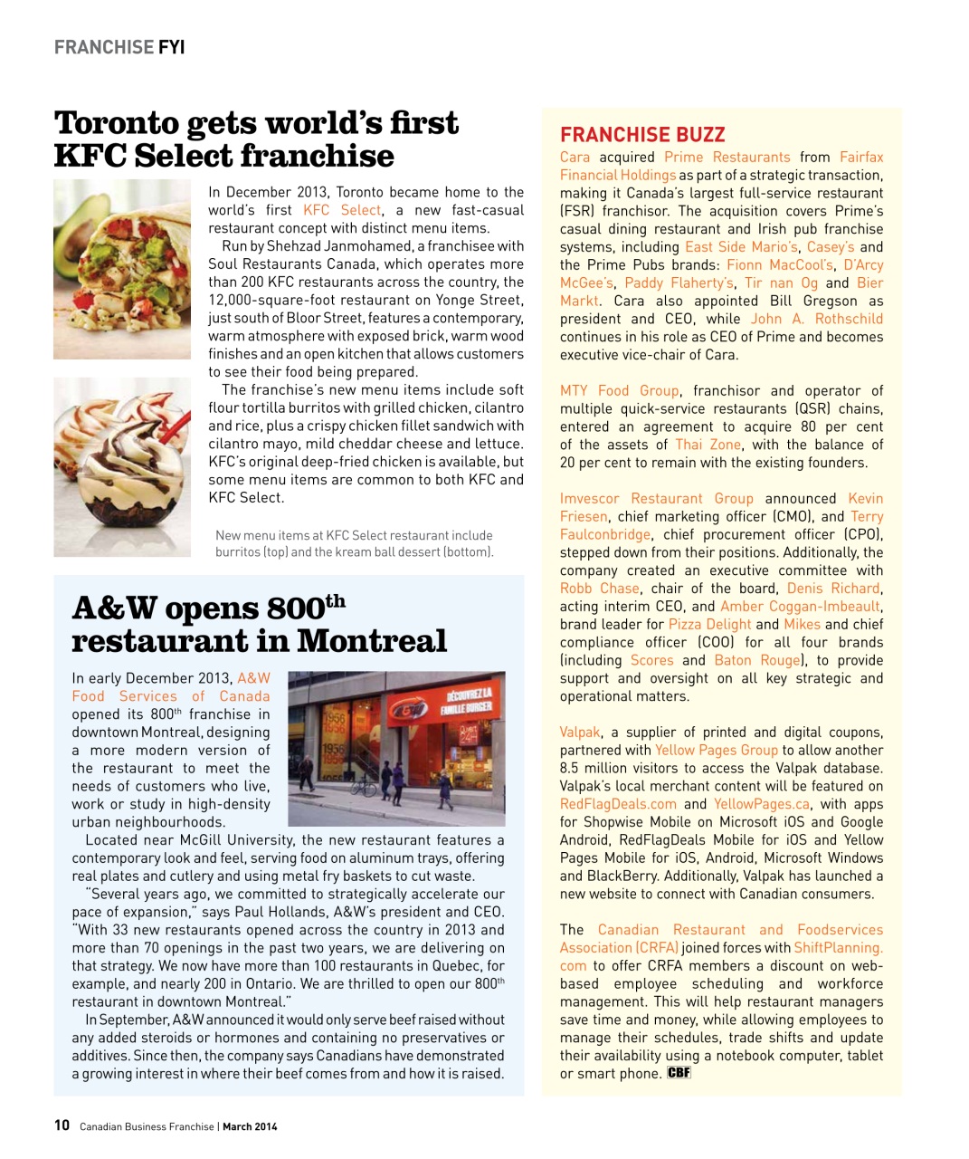 Canadian Business Franchise Preview Pages