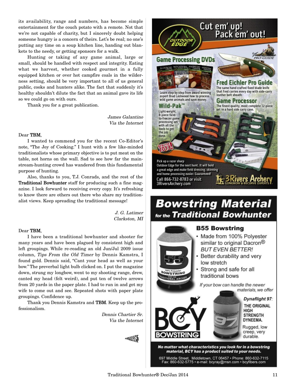 Traditional Bowhunter Magazine Preview Pages