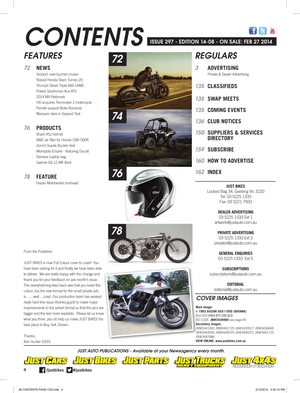 JUST BIKES Preview Pages