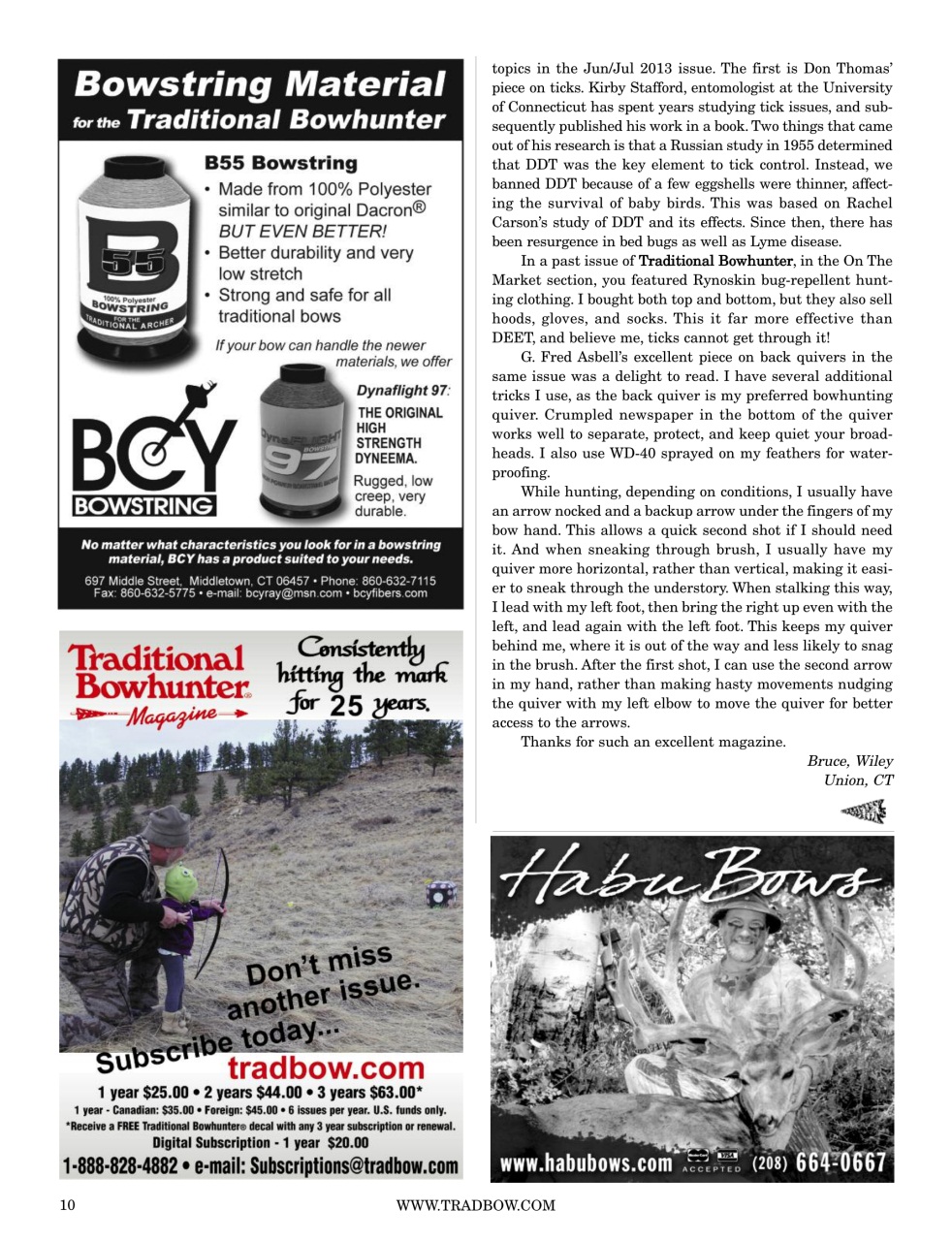 Traditional Bowhunter Magazine Preview Pages