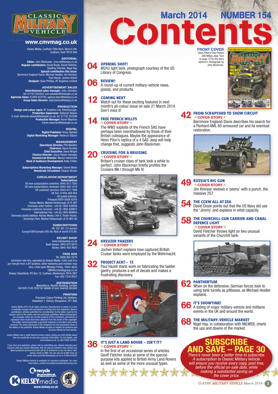 Classic Military Vehicle Preview Pages