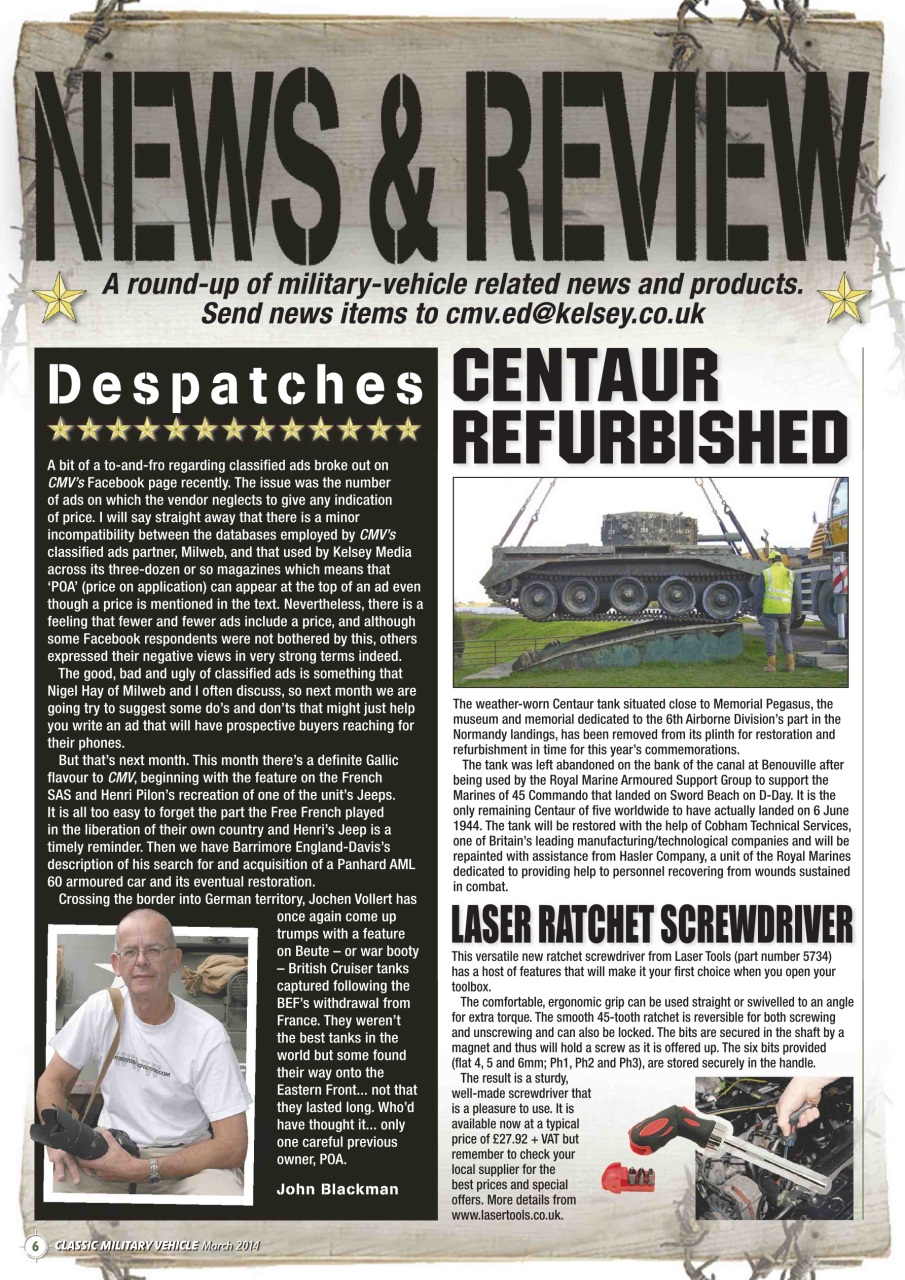 Classic Military Vehicle Preview Pages