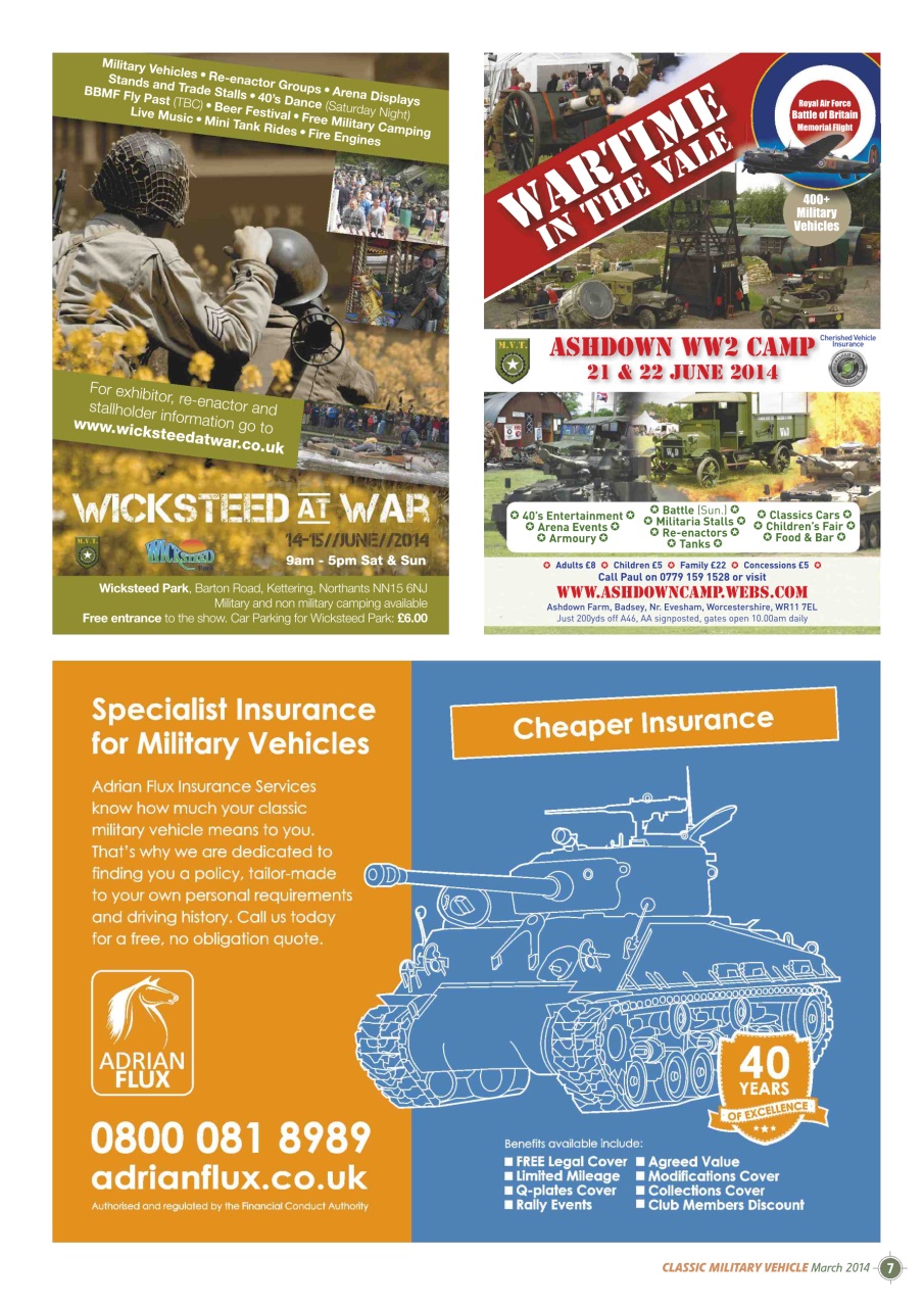 Classic Military Vehicle Preview Pages