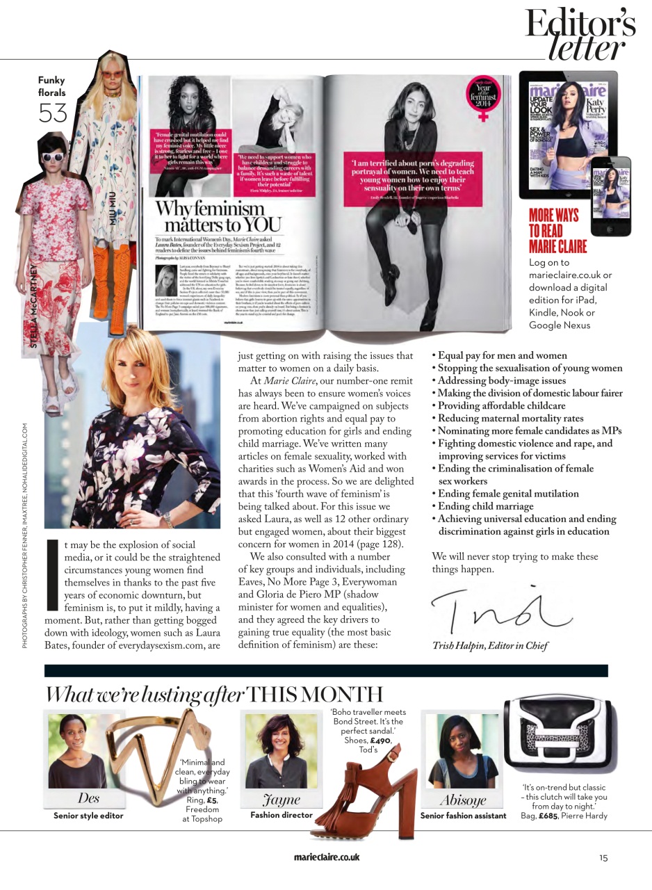 Marie Claire Preview Pages