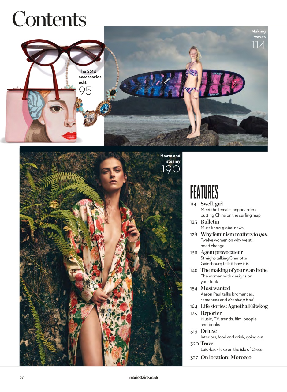 Marie Claire Preview Pages