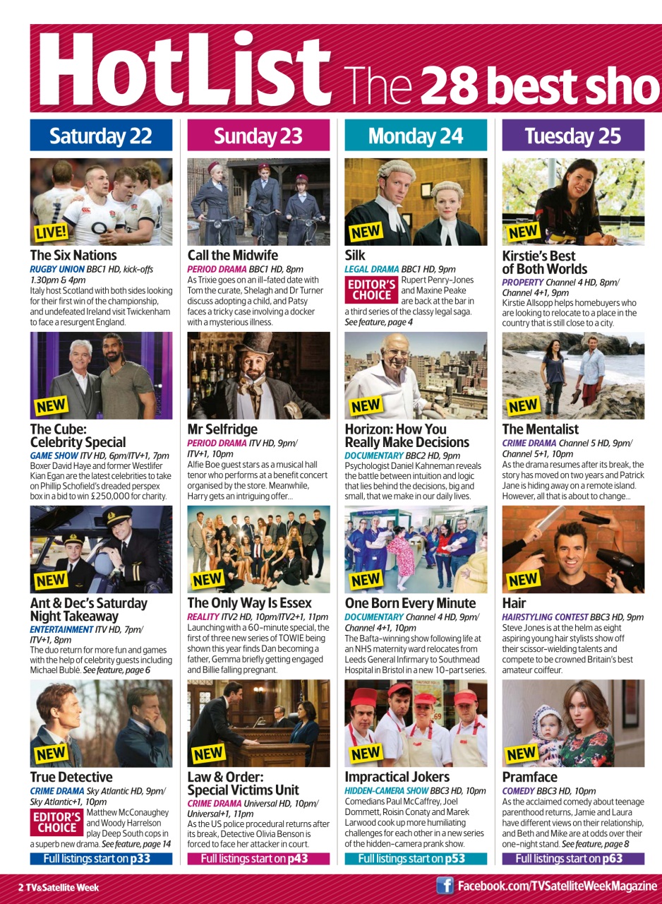 TV & Satellite Week Preview Pages