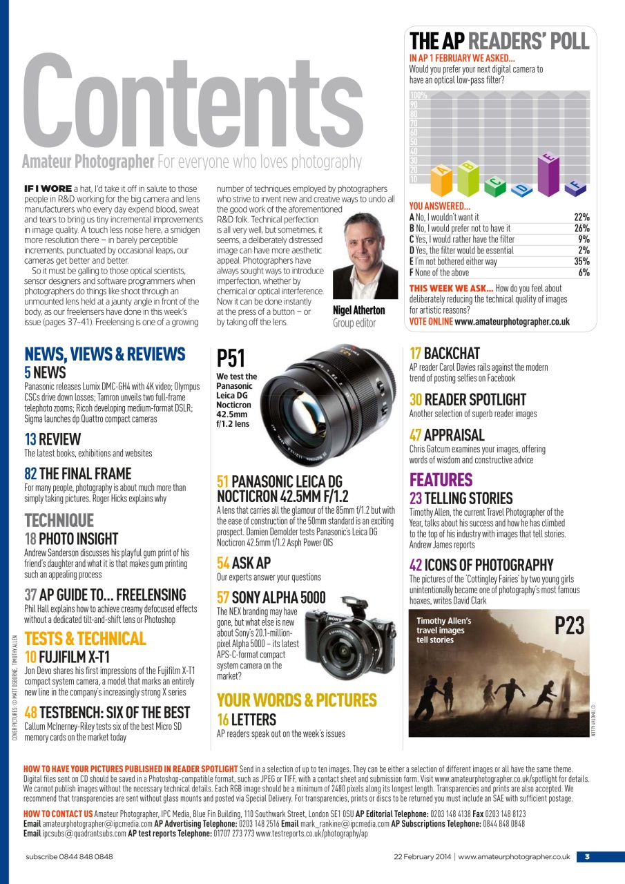Amateur Photographer Preview Pages