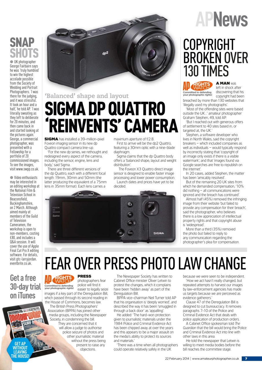Amateur Photographer Preview Pages