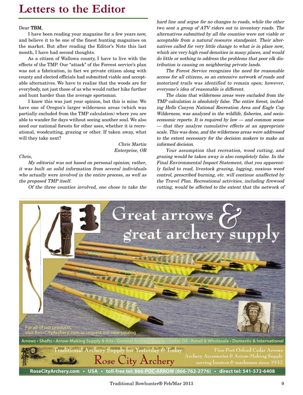 Traditional Bowhunter Magazine Preview Pages