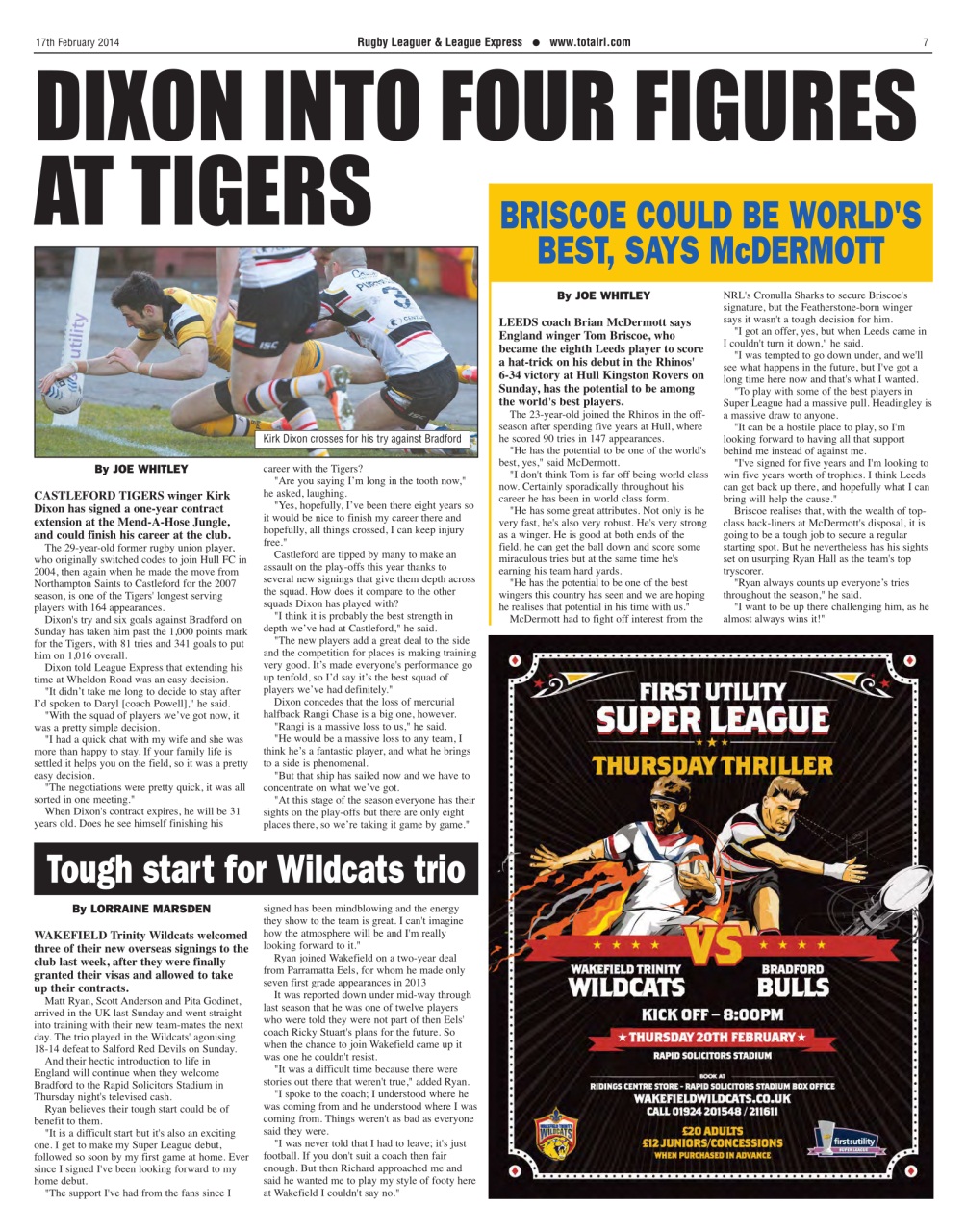 League Express Preview Pages