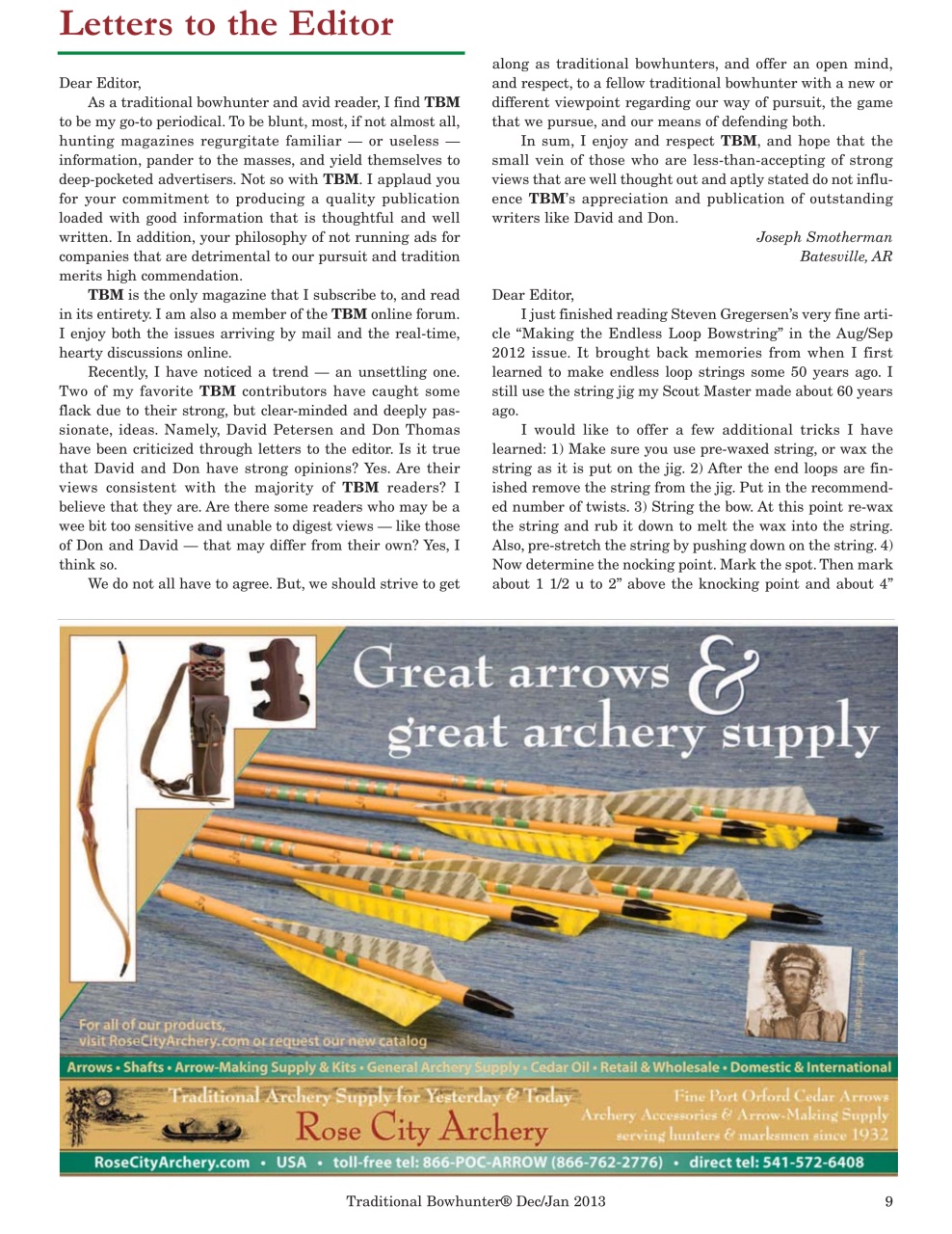 Traditional Bowhunter Magazine Preview Pages