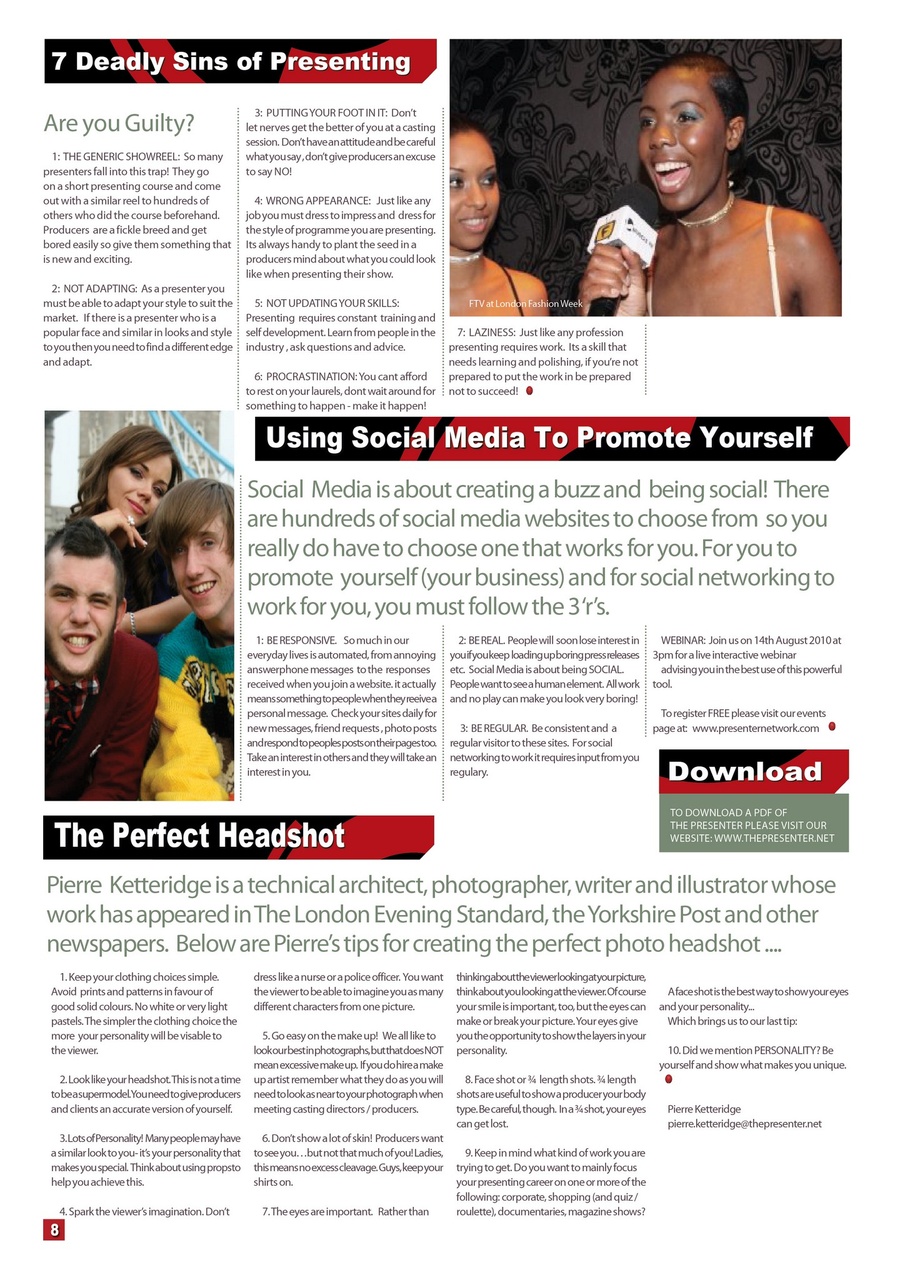 The Presenter Preview Pages