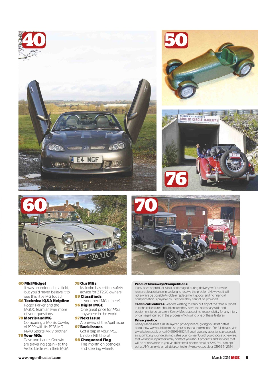 MG Enthusiast Preview Pages