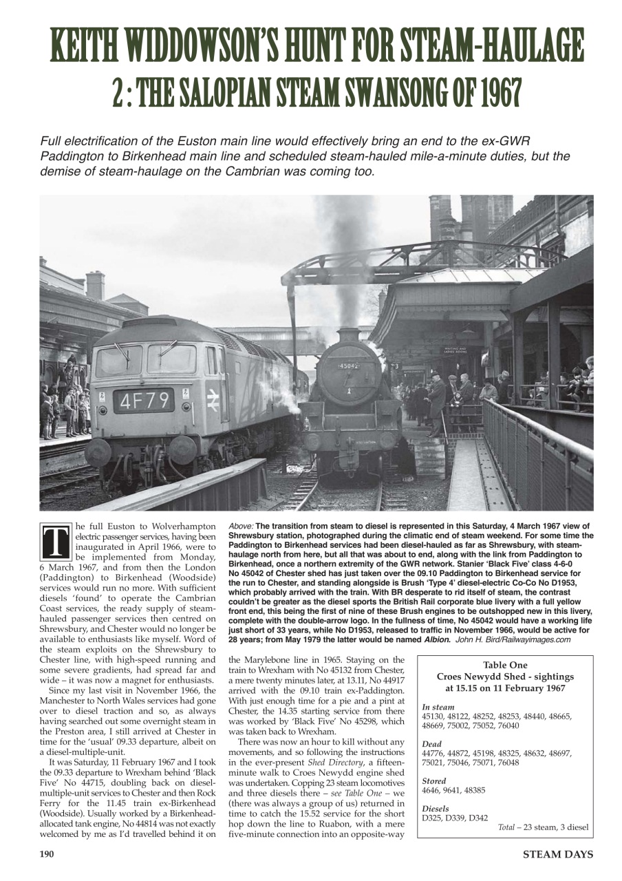 Steam Days Preview Pages