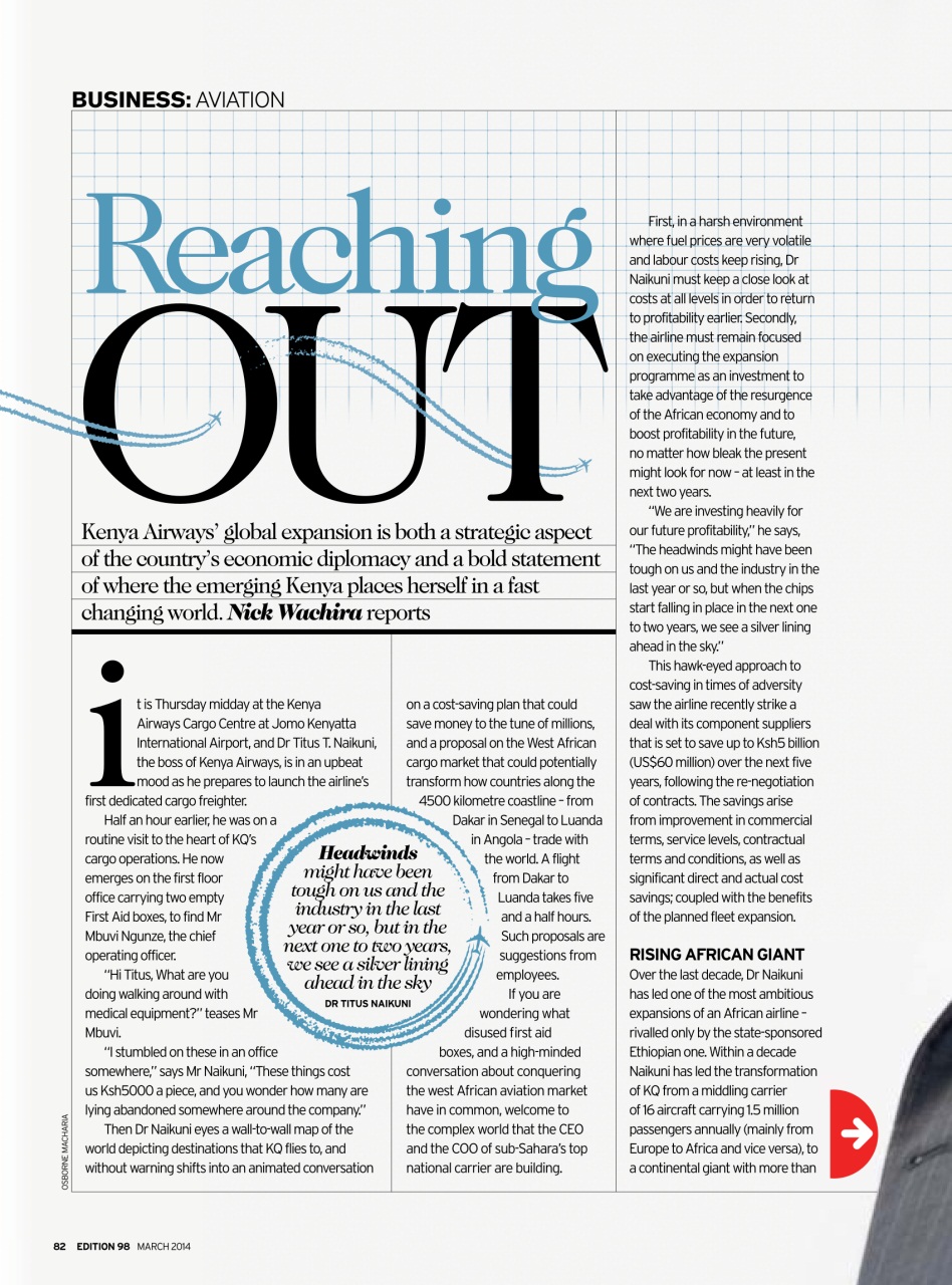 MSAFIRI – Kenya Airways Inflight Preview Pages