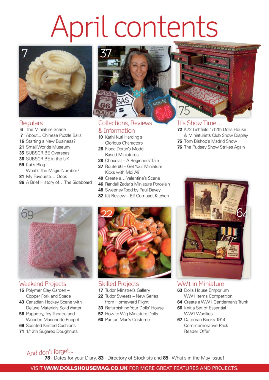 Dolls House and Miniature Scene Preview Pages