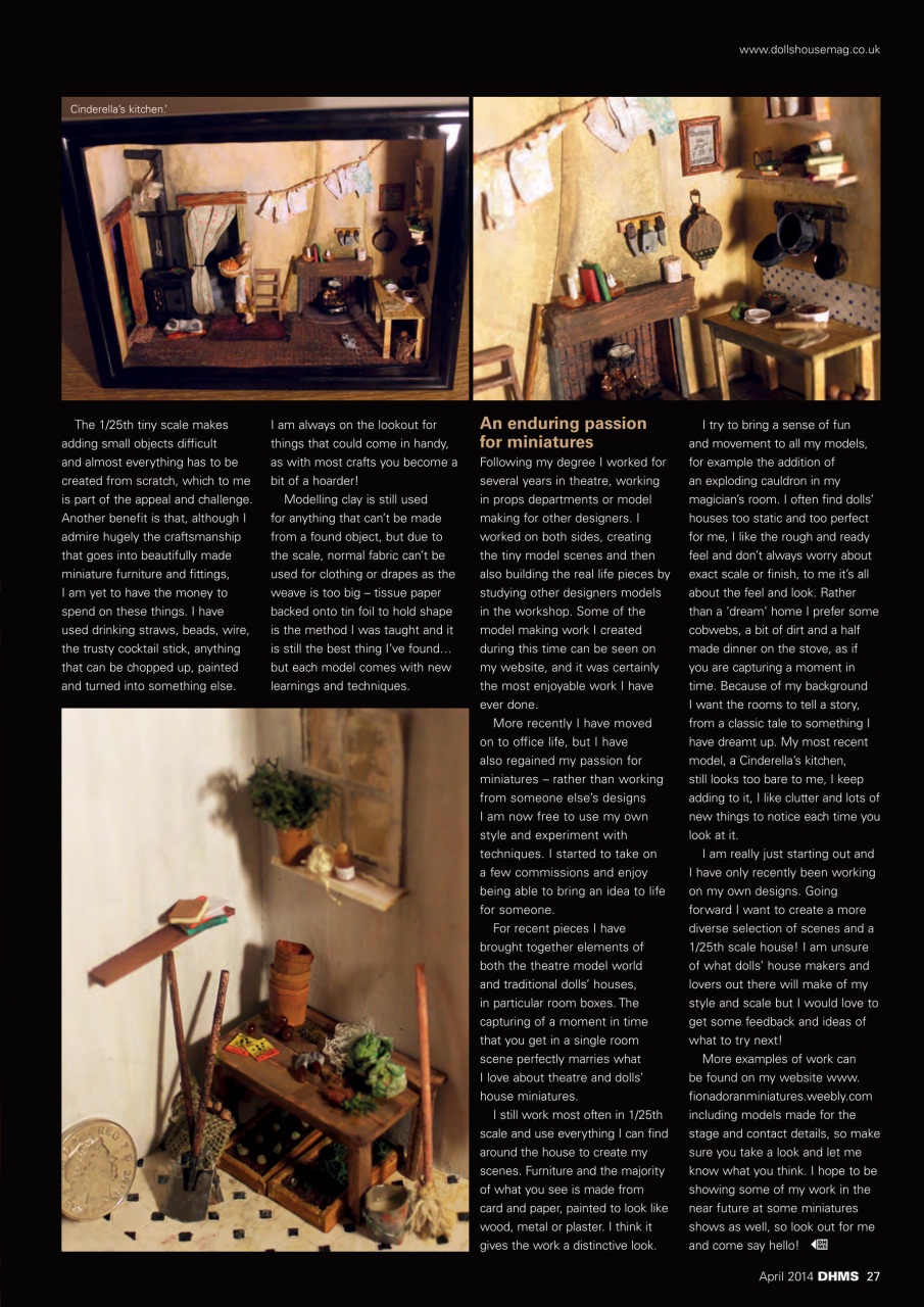 Dolls House and Miniature Scene Preview Pages