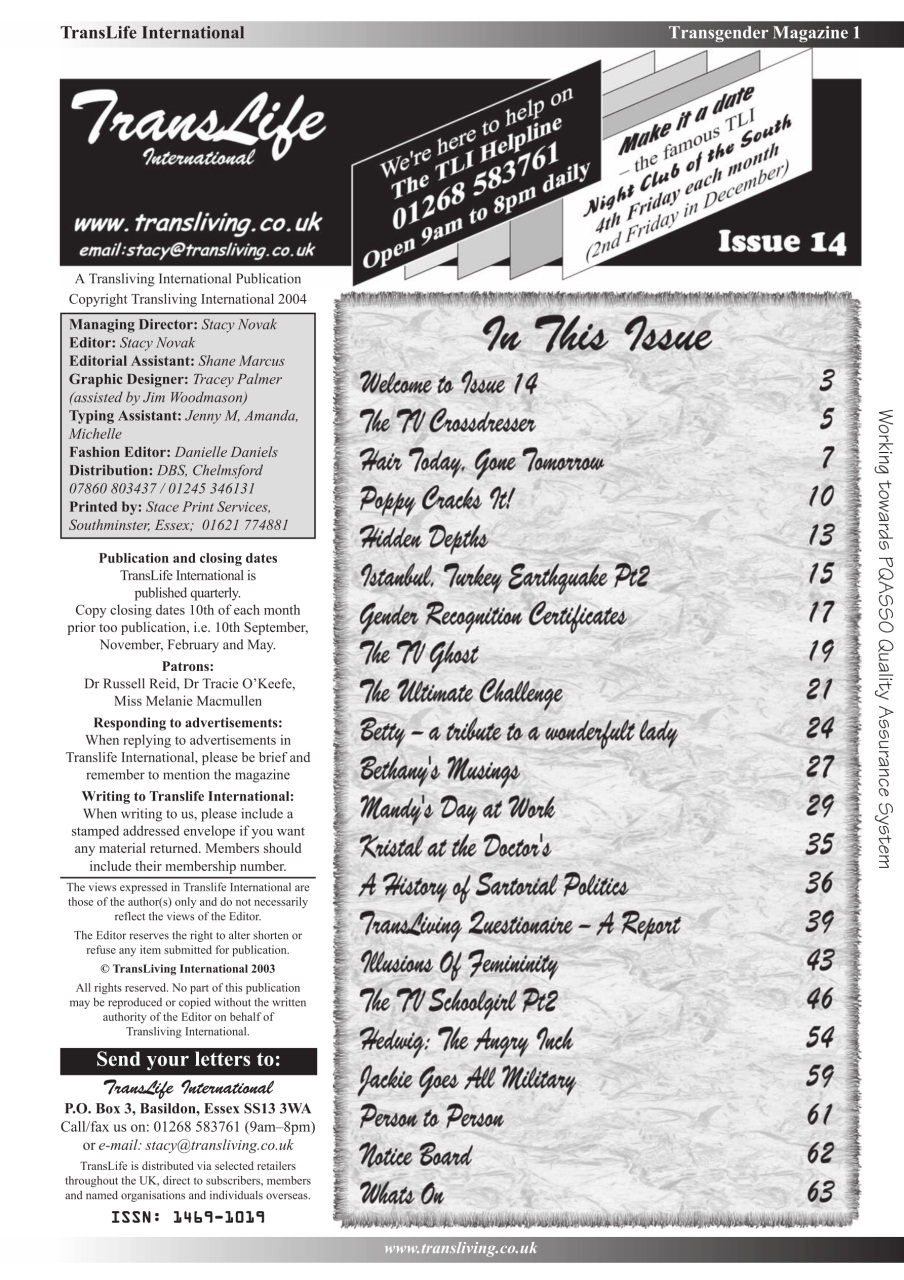 Transliving Magazine Preview Pages