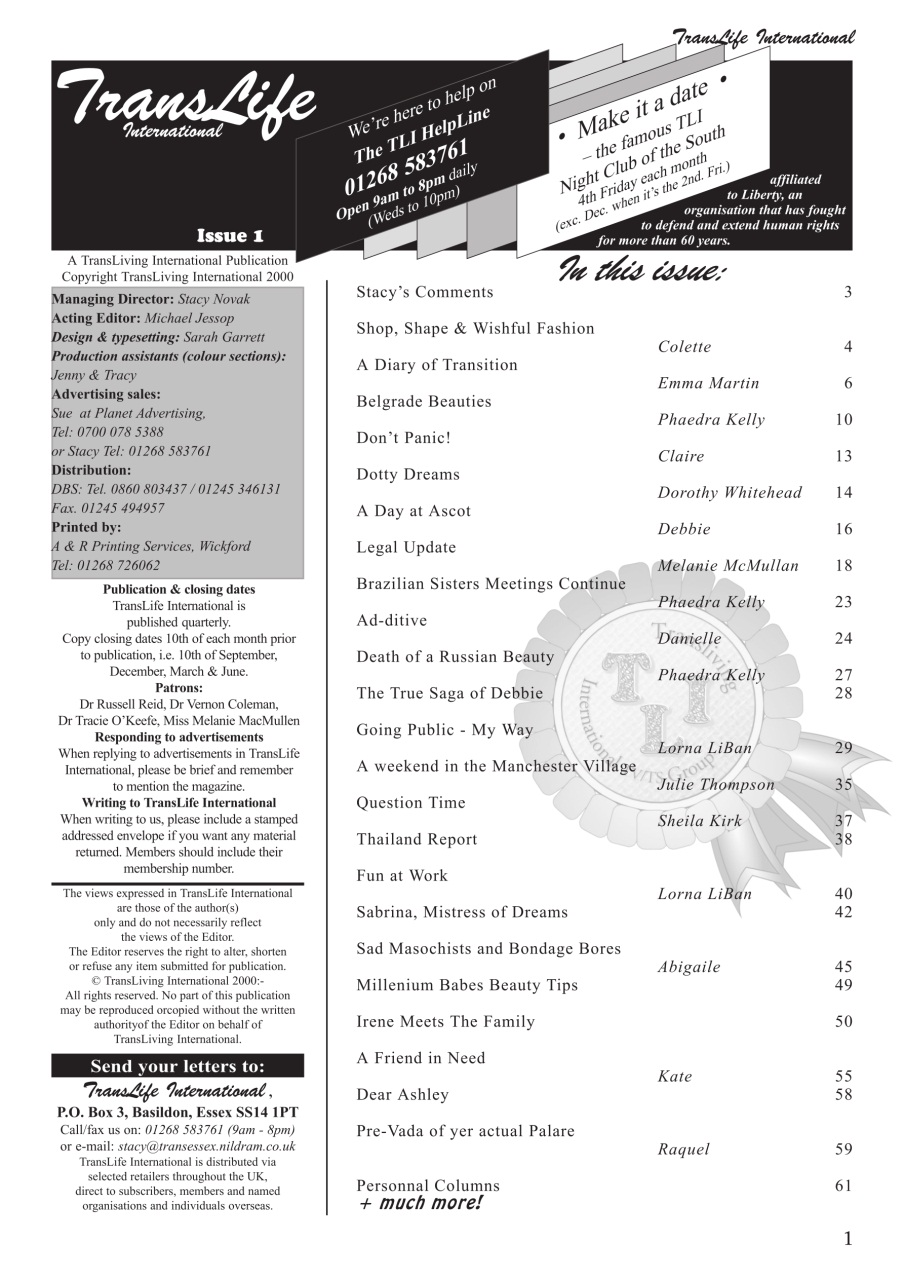 Transliving Magazine Preview Pages