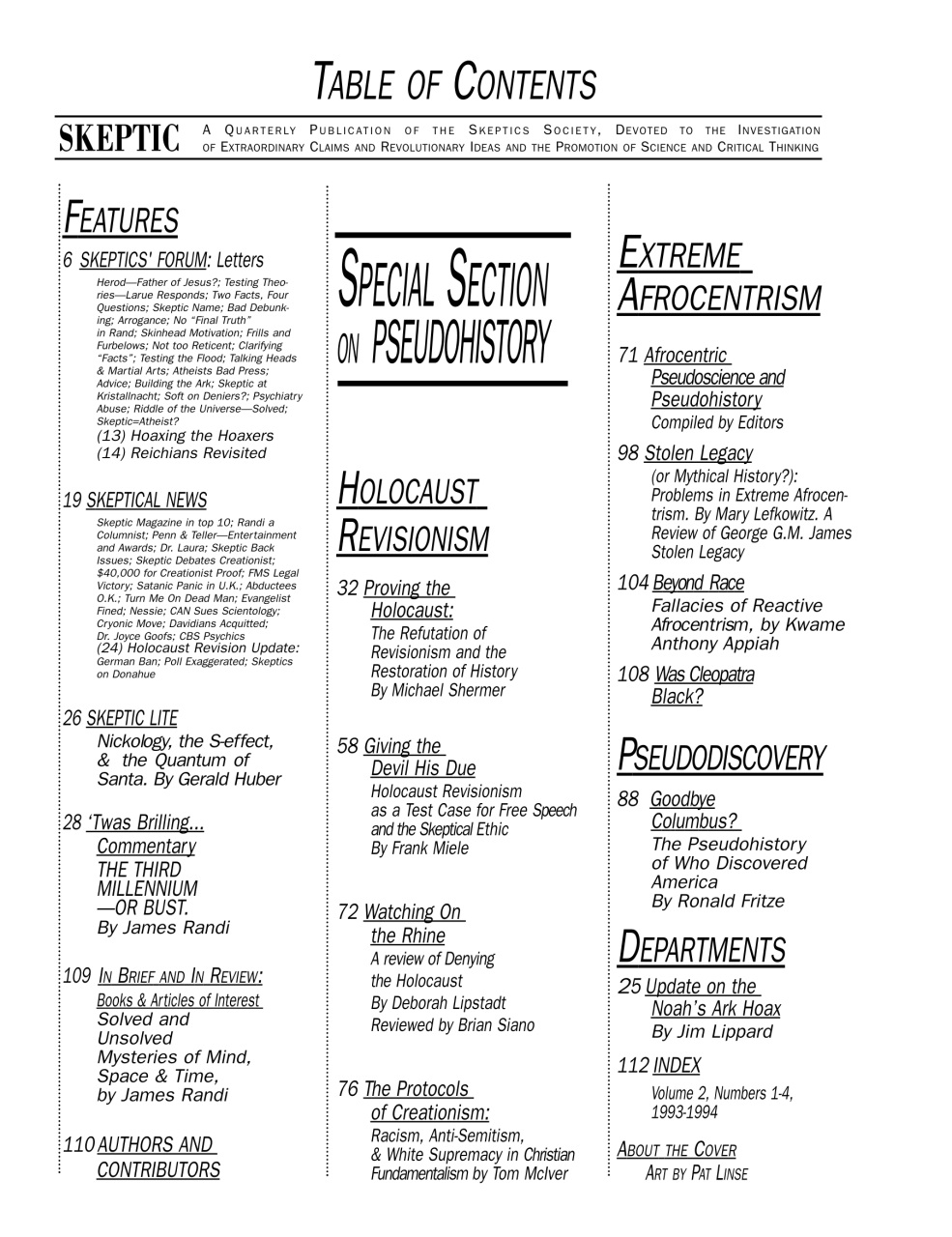 Skeptic Preview Pages