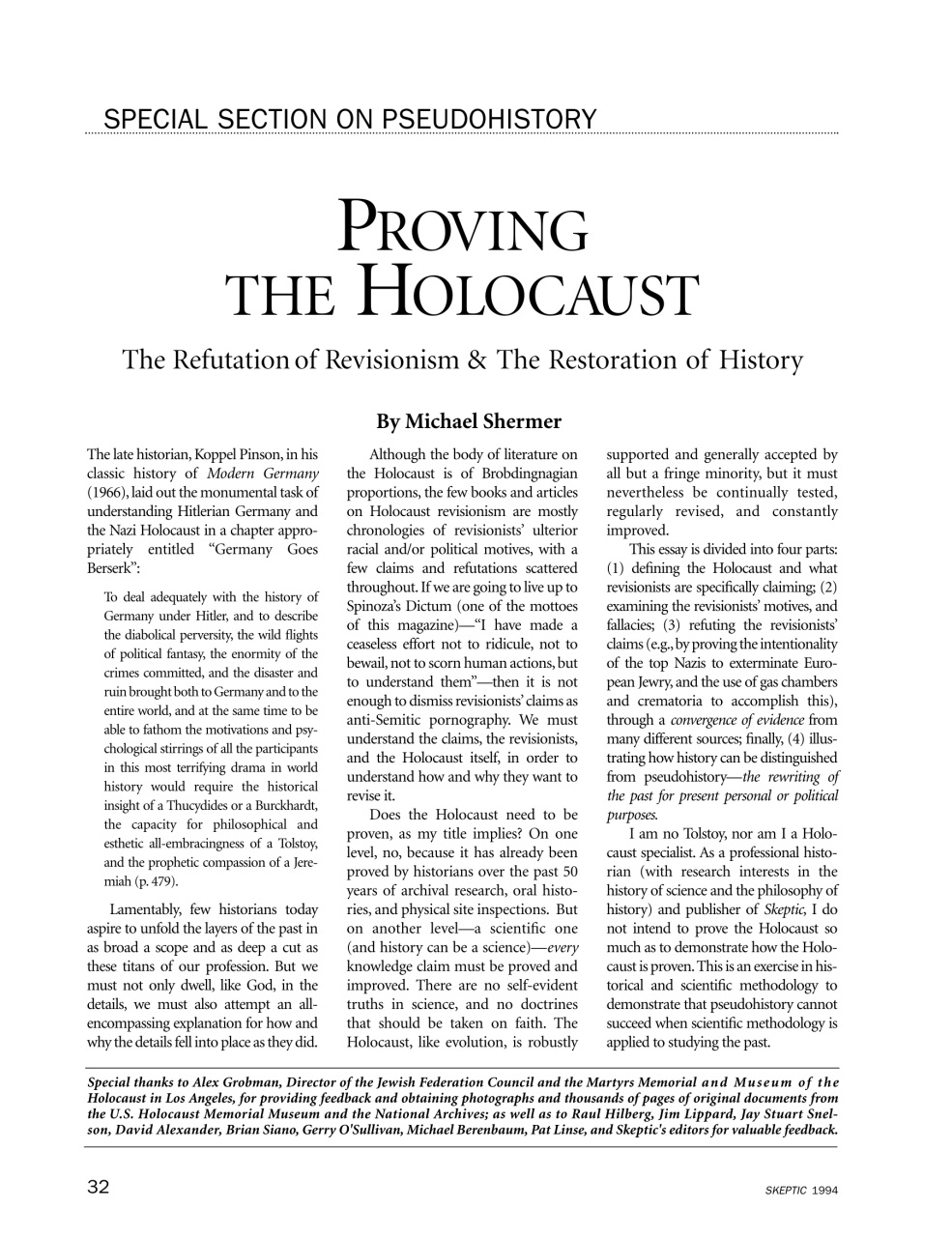 Skeptic Preview Pages