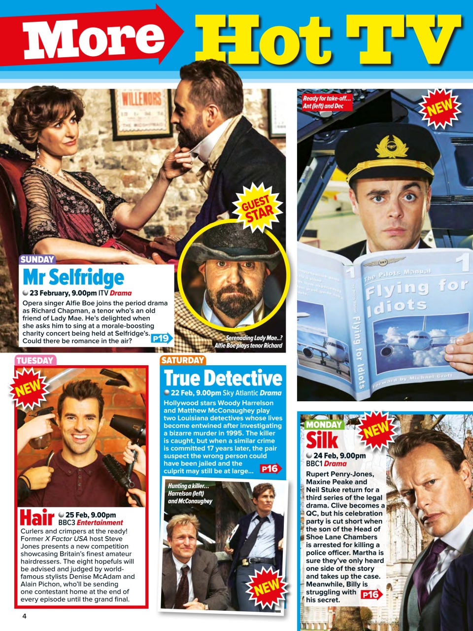 What's on TV Preview Pages