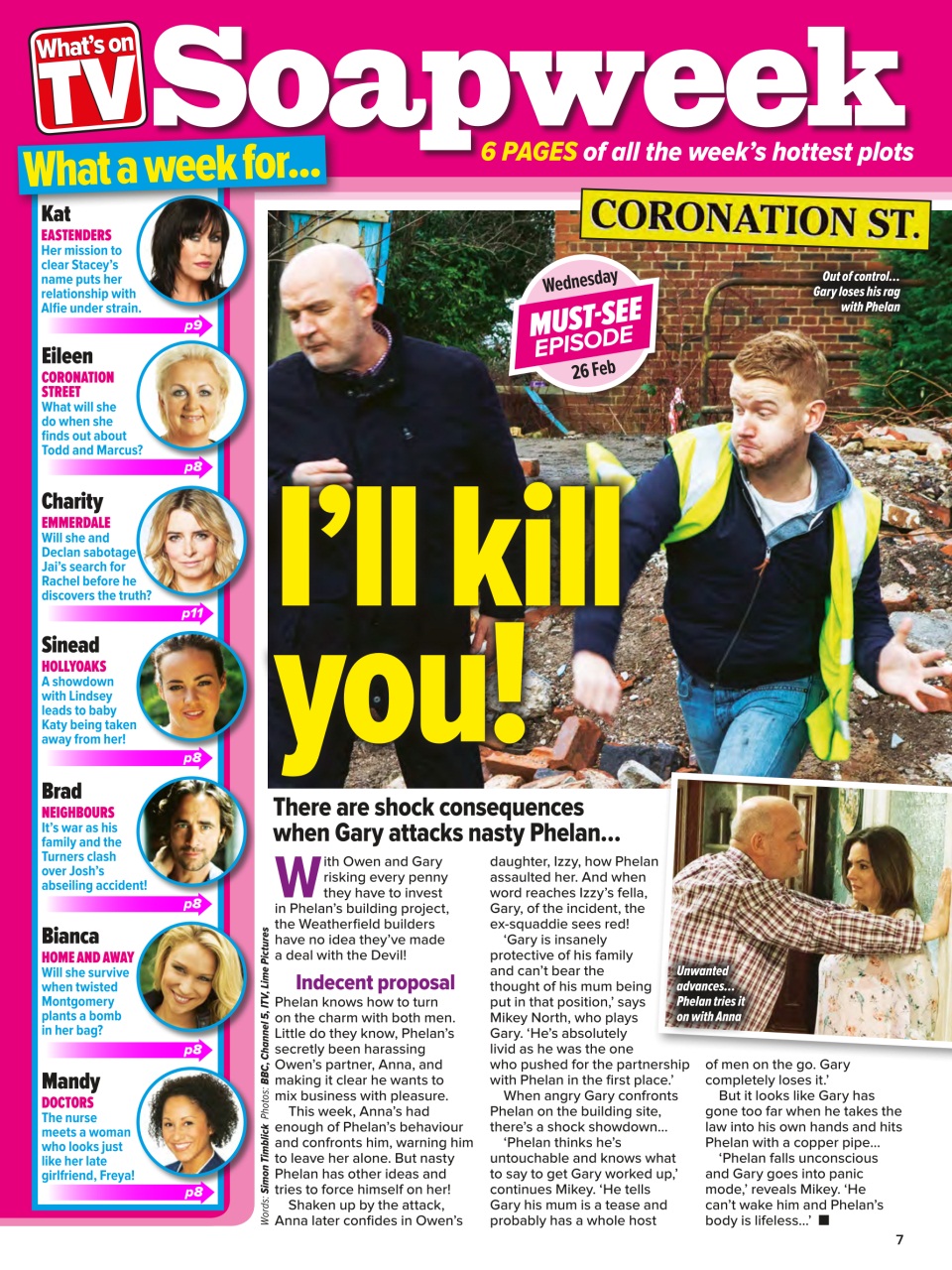 What's on TV Preview Pages