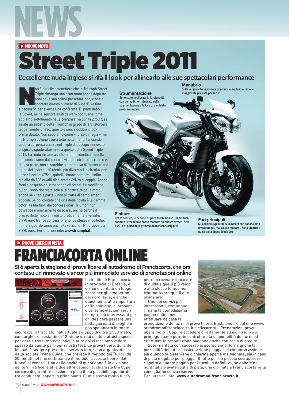 Superbike Italia Preview Pages