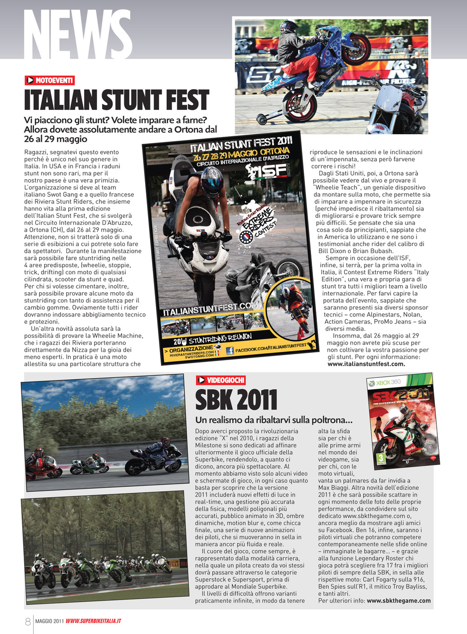 Superbike Italia Preview Pages