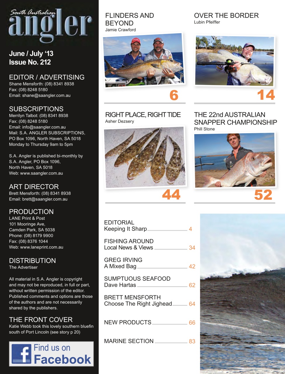 South Australian Angler Preview Pages