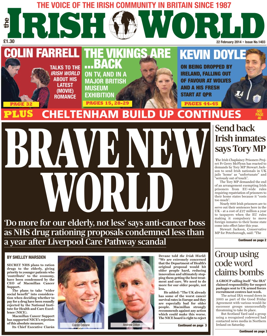 Irish World Preview Pages