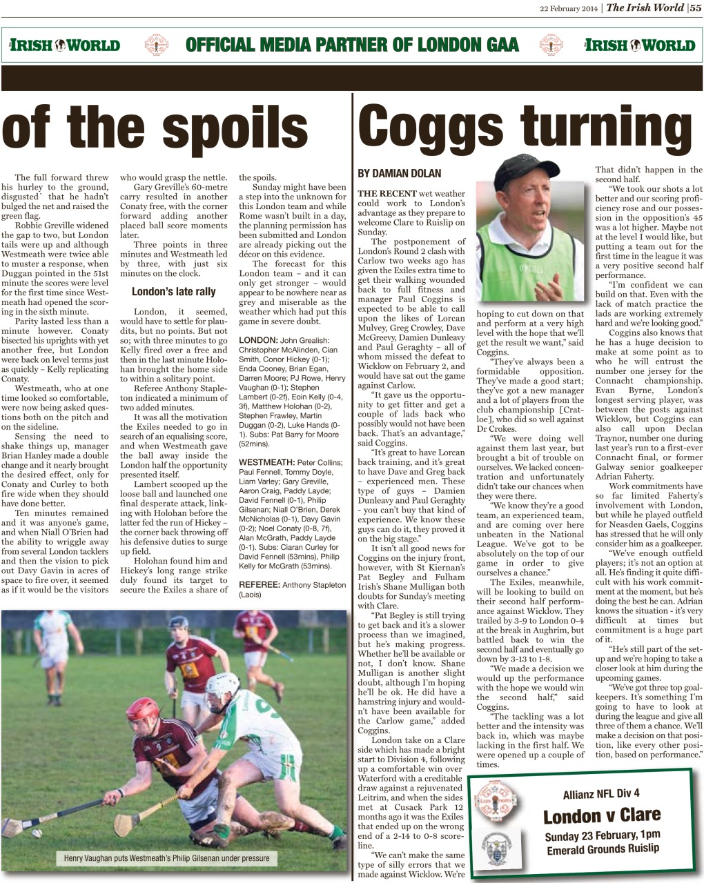 Irish World Preview Pages