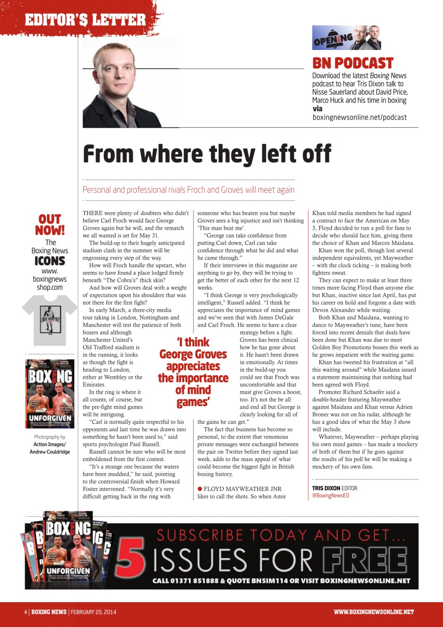 Boxing News Preview Pages