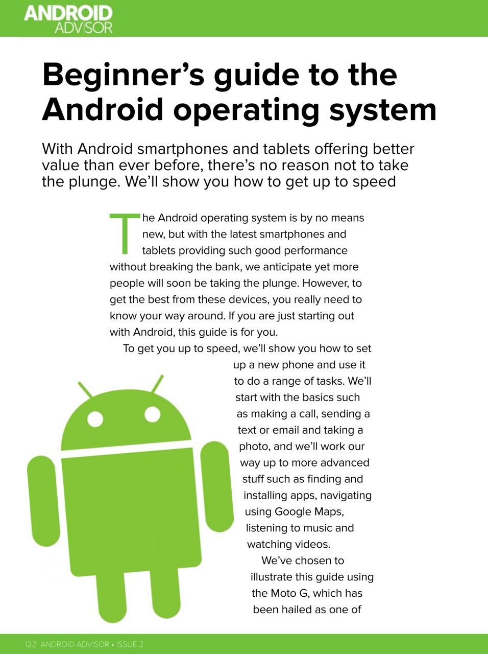 Android Advisor Preview Pages