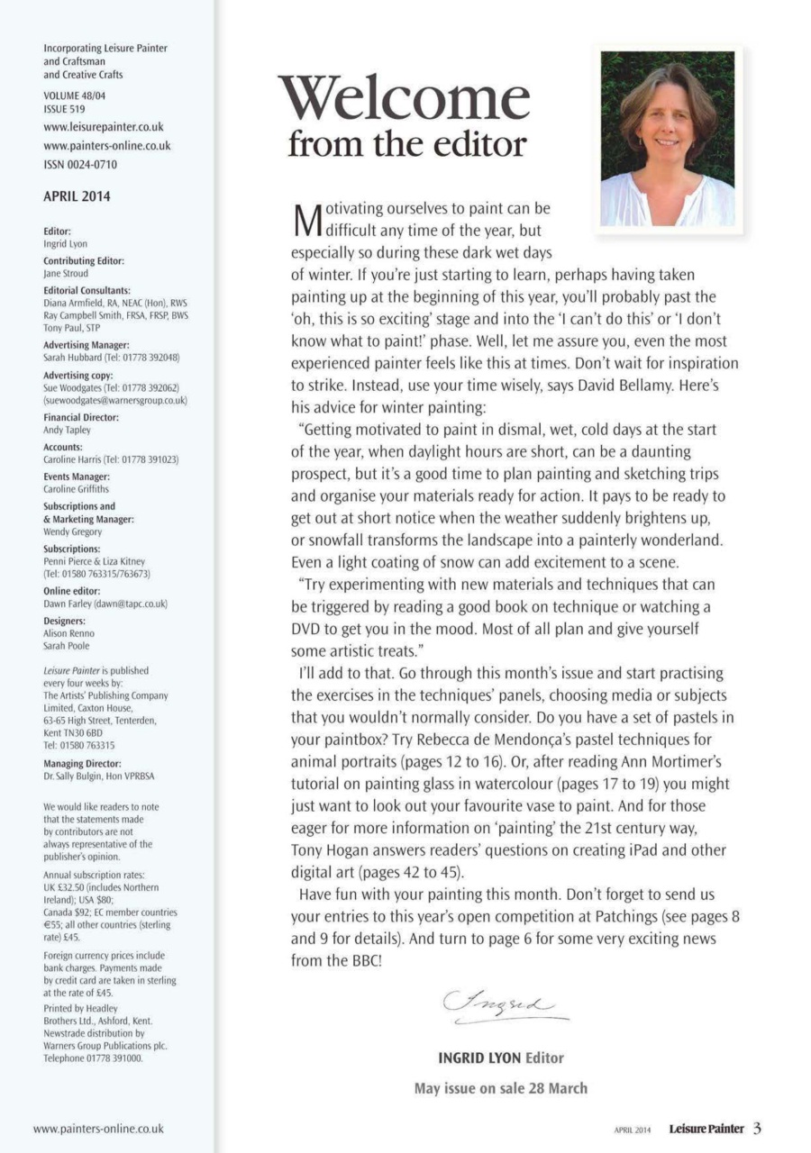 Leisure Painter & The Artist Preview Pages