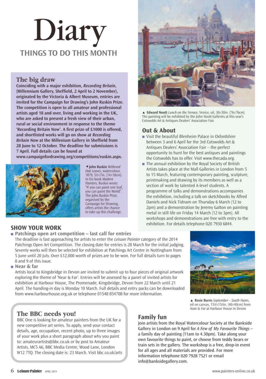 Leisure Painter & The Artist Preview Pages