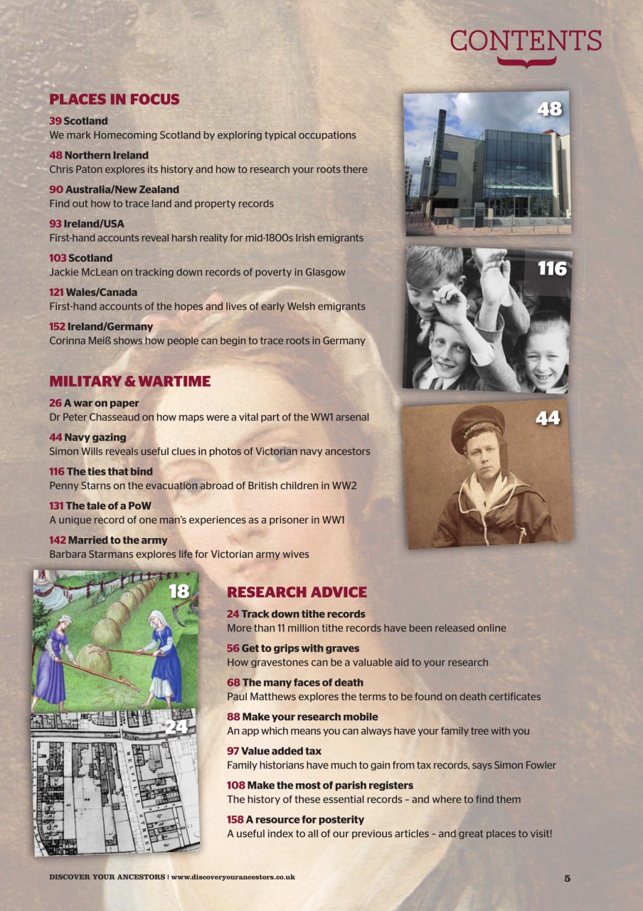 Discover Your Ancestors Preview Pages