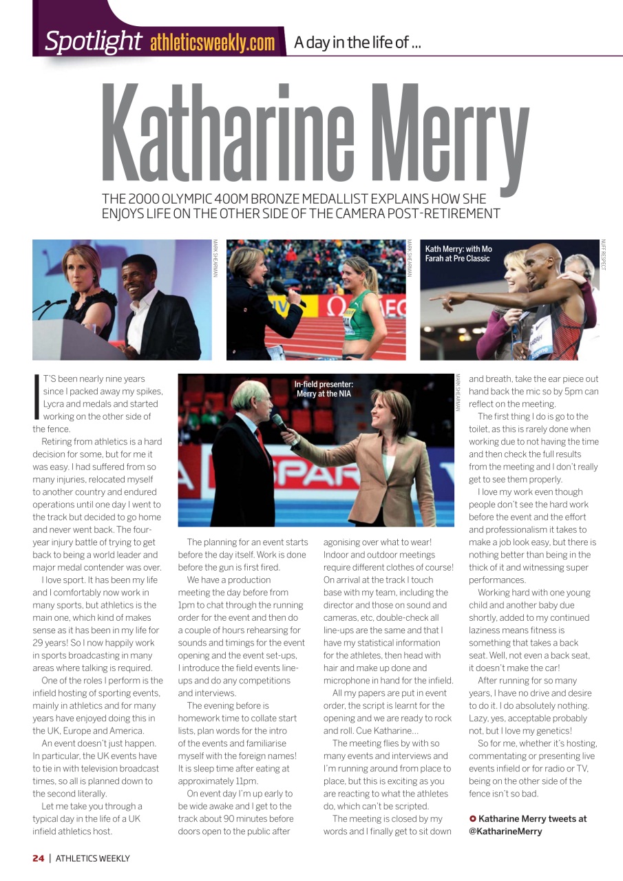 AW – Athletics Weekly Magazine Preview Pages