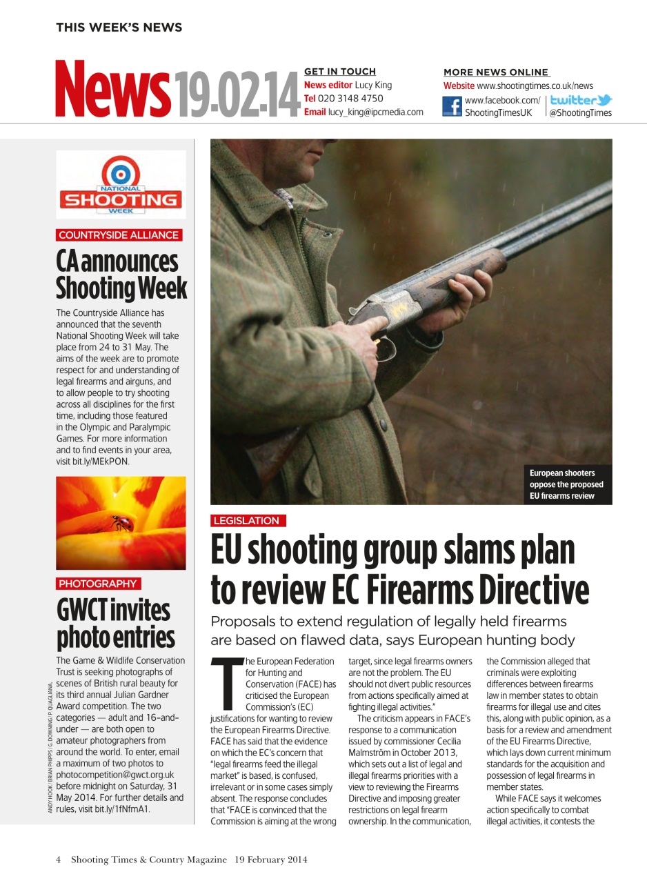 Shooting Times & Country Preview Pages