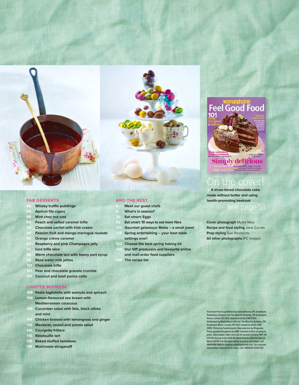 Woman & Home Feel Good Food Preview Pages