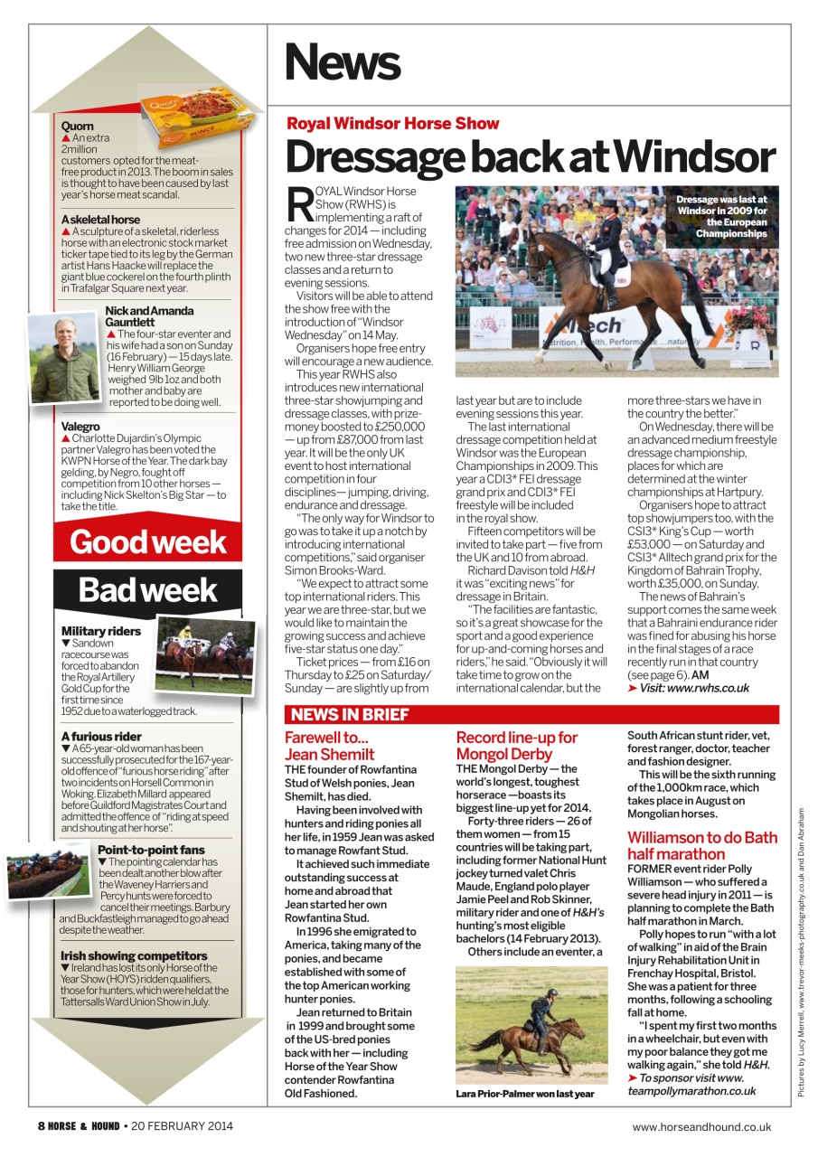 Horse & Hound Preview Pages