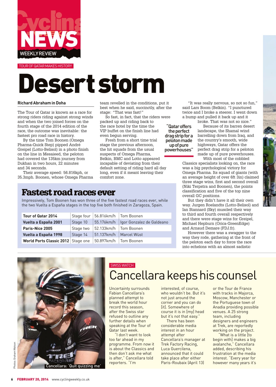 Cycling Weekly Preview Pages